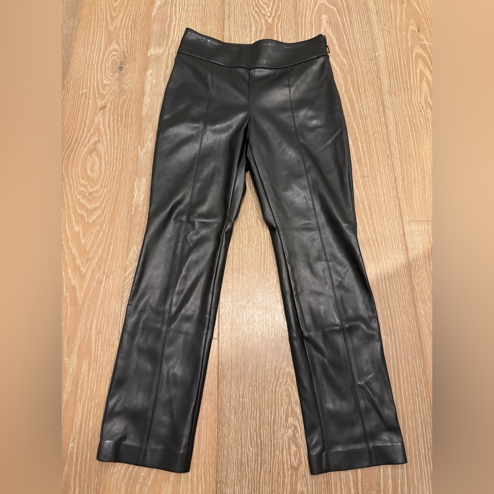BCBGMaxAzria Black Leather Look Pants